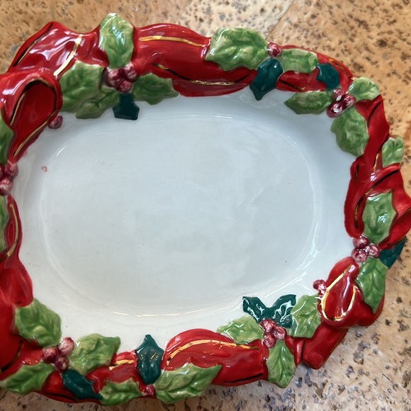 Ceramic Christmas dish. See photos. - Picture 2 of 5